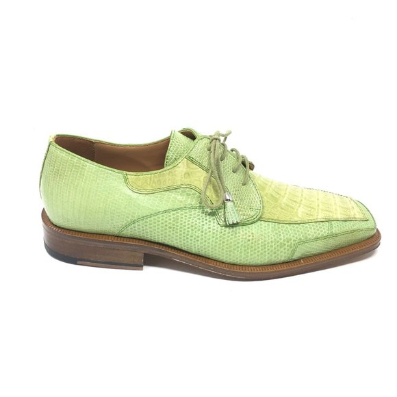 NEW David Eden Oxfords Shoe Size 9 Green Crocodile main image 9